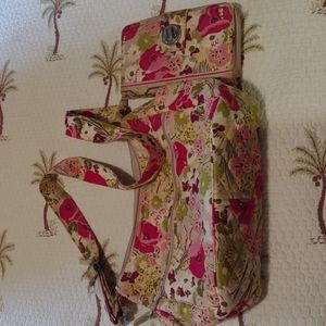 Vera Bradley bag and matching wallet.
